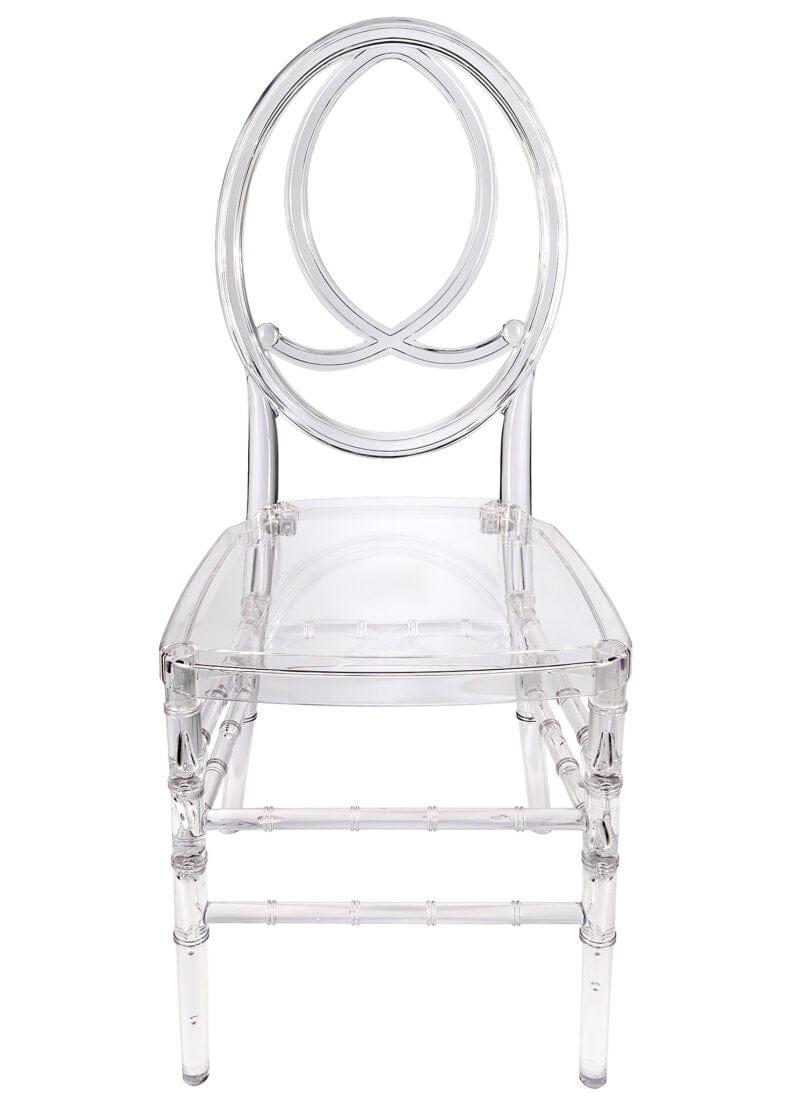 Chivari Clear Resin ProClear™ Infinity Chair - 4 Pack - Some Assembly Required CIRC-U-ZG-T-4