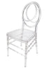 Clear Resin ProClear™ Infinity Chair - 4 Pack - Some Assembly Required