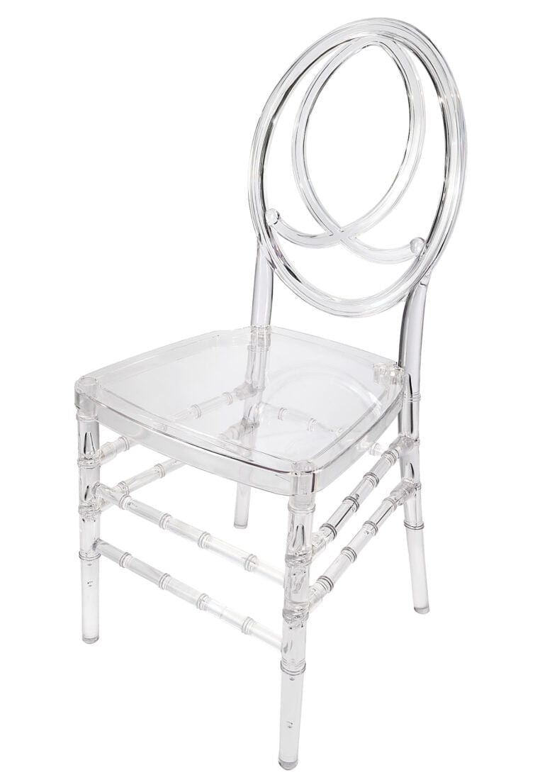 Chivari Clear Resin ProClear™ Infinity Chair - 4 Pack - Some Assembly Required CIRC-U-ZG-T-4