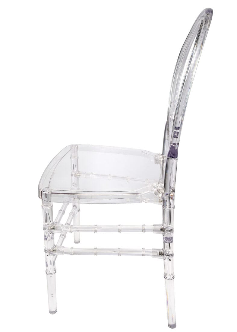 Clear Resin ProClear™ Infinity Chair - 4 Pack - Some Assembly Required