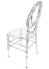 Clear Resin ProClear™ Infinity Chair - 4 Pack - Some Assembly Required