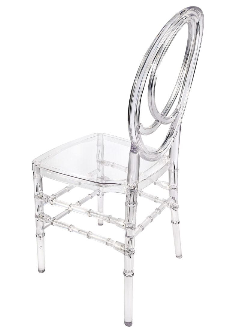 Chivari Clear Resin ProClear™ Infinity Chair - 4 Pack - Some Assembly Required CIRC-U-ZG-T-4