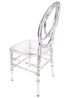 Chivari Clear Resin ProClear™ Infinity Chair - 4 Pack - Some Assembly Required CIRC-U-ZG-T-4