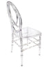 Chivari Clear Resin Infinity Chair - 2 Pack - Some Assembly Required CIRC2-U-ZG-T-2
