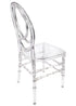 Chivari Clear Resin Infinity Chair - 2 Pack - Some Assembly Required CIRC2-U-ZG-T-2