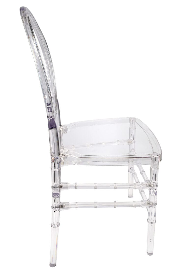 Chivari Clear Resin ProClear™ Infinity Chair - 4 Pack - Some Assembly Required CIRC-U-ZG-T-4