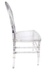 Chivari Clear Resin ProClear™ Infinity Chair - 4 Pack - Some Assembly Required CIRC-U-ZG-T-4