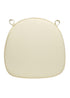 Chivari Ivory Fabric 2" Thick Cross Back Cushion CUSHXSTRAP-IVY-AX-T