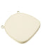 Chivari Ivory Fabric 2" Thick Cross Back Cushion CUSHXSTRAP-IVY-AX-T