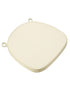 Chivari Ivory Fabric 2" Thick Cross Back Cushion CUSHXSTRAP-IVY-AX-T