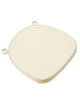 Chivari Ivory Fabric 2" Thick Cross Back Cushion CUSHXSTRAP-IVY-AX-T