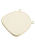 Chivari Ivory Fabric 2" Thick Cross Back Cushion CUSHXSTRAP-IVY-AX-T