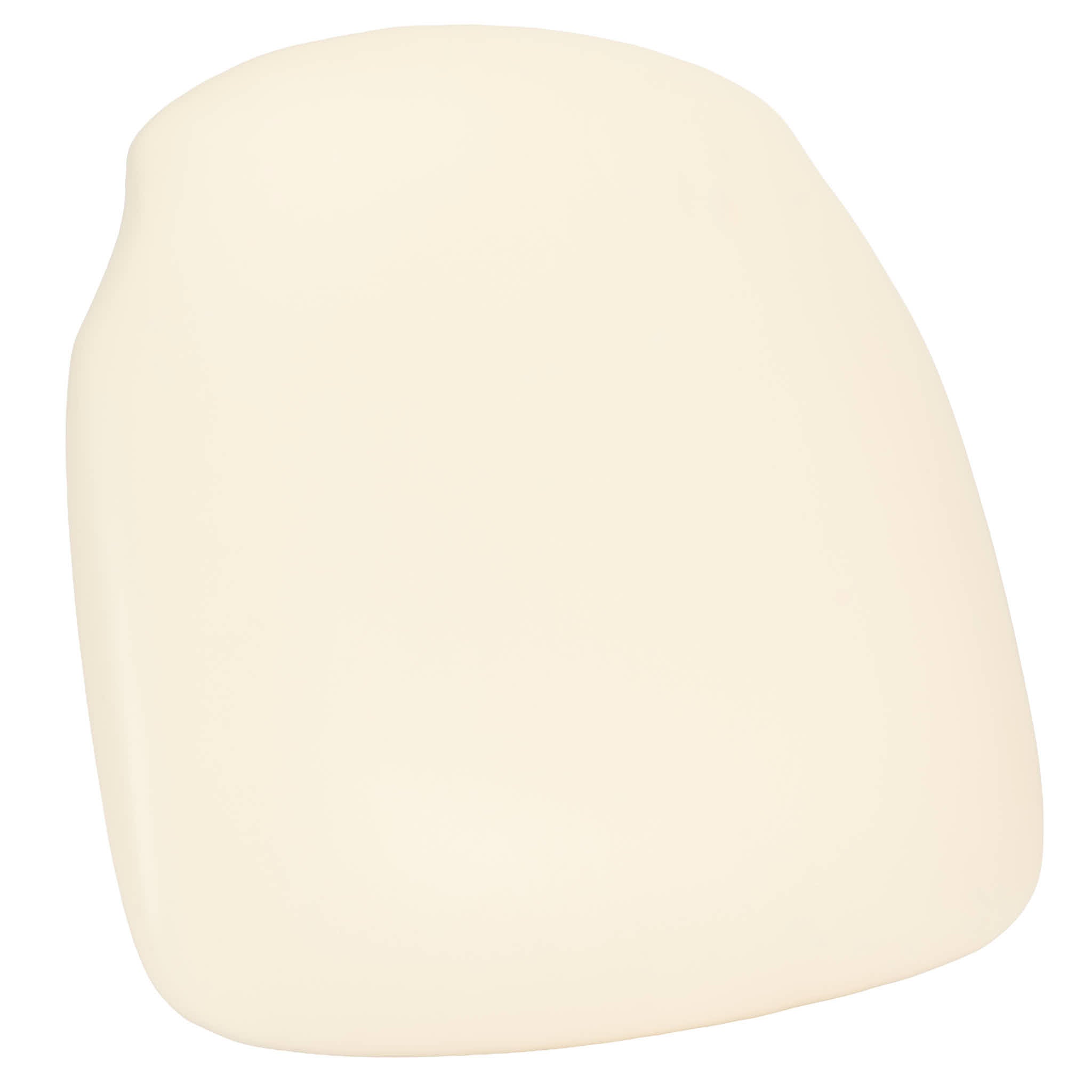 Ivory Vinyl 1.75" Thick Cross Back Cushion with SlipNot™ Technology