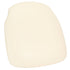 Ivory Vinyl 1.75" Thick Cross Back Cushion with SlipNot™ Technology