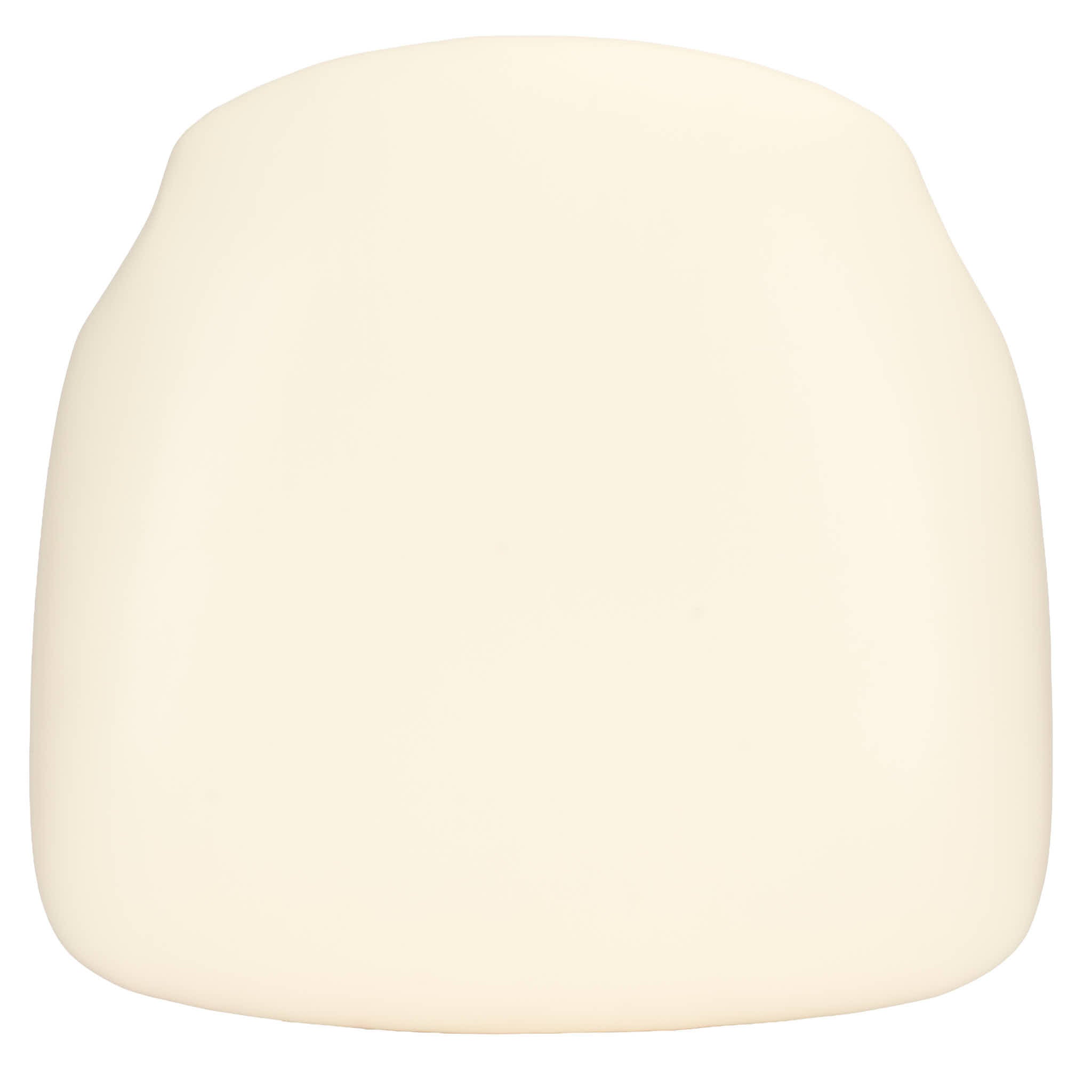 Ivory Vinyl 1.75" Thick Cross Back Cushion with SlipNot™ Technology