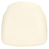 Ivory Vinyl 1.75" Thick Cross Back Cushion with SlipNot™ Technology