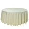 Chivari 5-Pack Ivory Round Polyester Tablecloth 190gsm 120" SX-TABLPOLY-120IN-IVR-5
