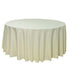 Chivari 5-Pack Ivory Round Polyester Tablecloth 190gsm 132" SX-TABLPOLY-132IN-IVR-5