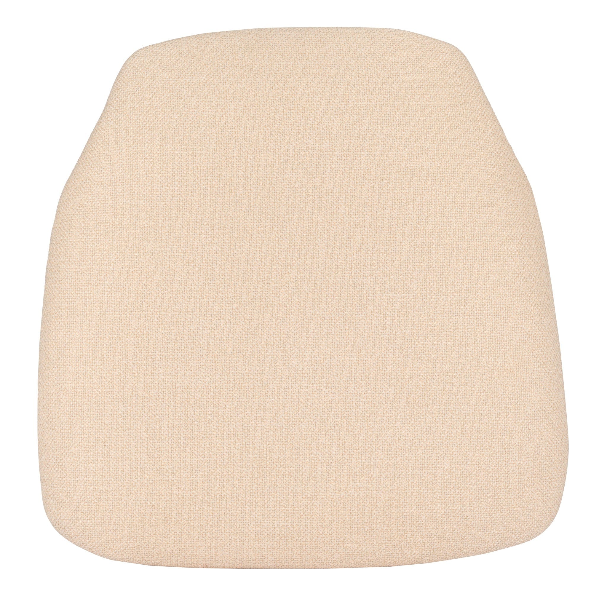 Chivari Ivory 1.75" Thick Fabric Panel Back Chiavari Chair Cushion and SlipNot™ Technology CUSHPANFAB-IVY-A