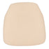 Chivari Ivory 1.75" Thick Fabric Panel Back Chiavari Chair Cushion and SlipNot™ Technology CUSHPANFAB-IVY-A