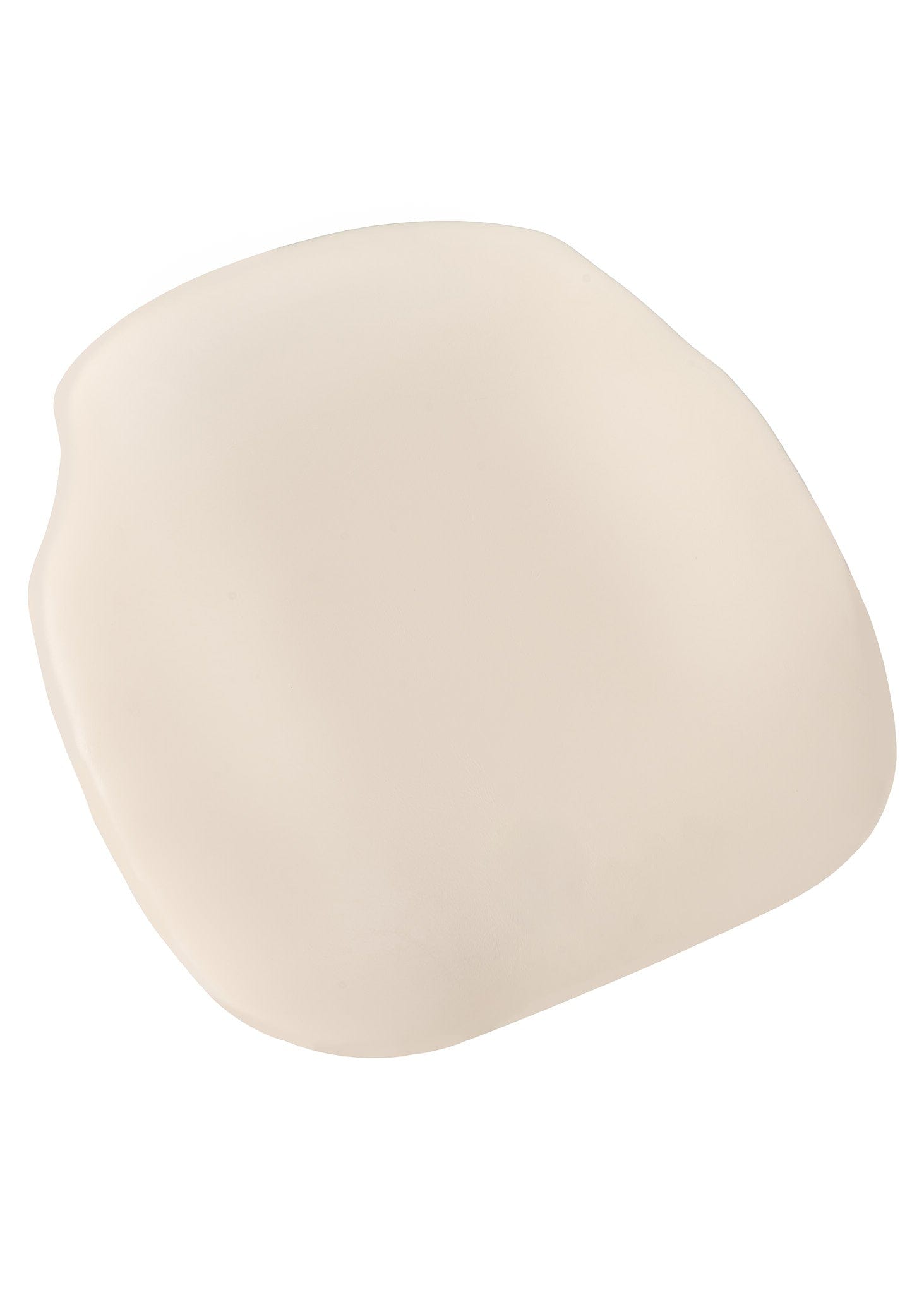 Chivari Large Ivory Vinyl 1.75" Thick Cross Back Cushion CUSHXL-PANVINIVY-PVC-AX-T