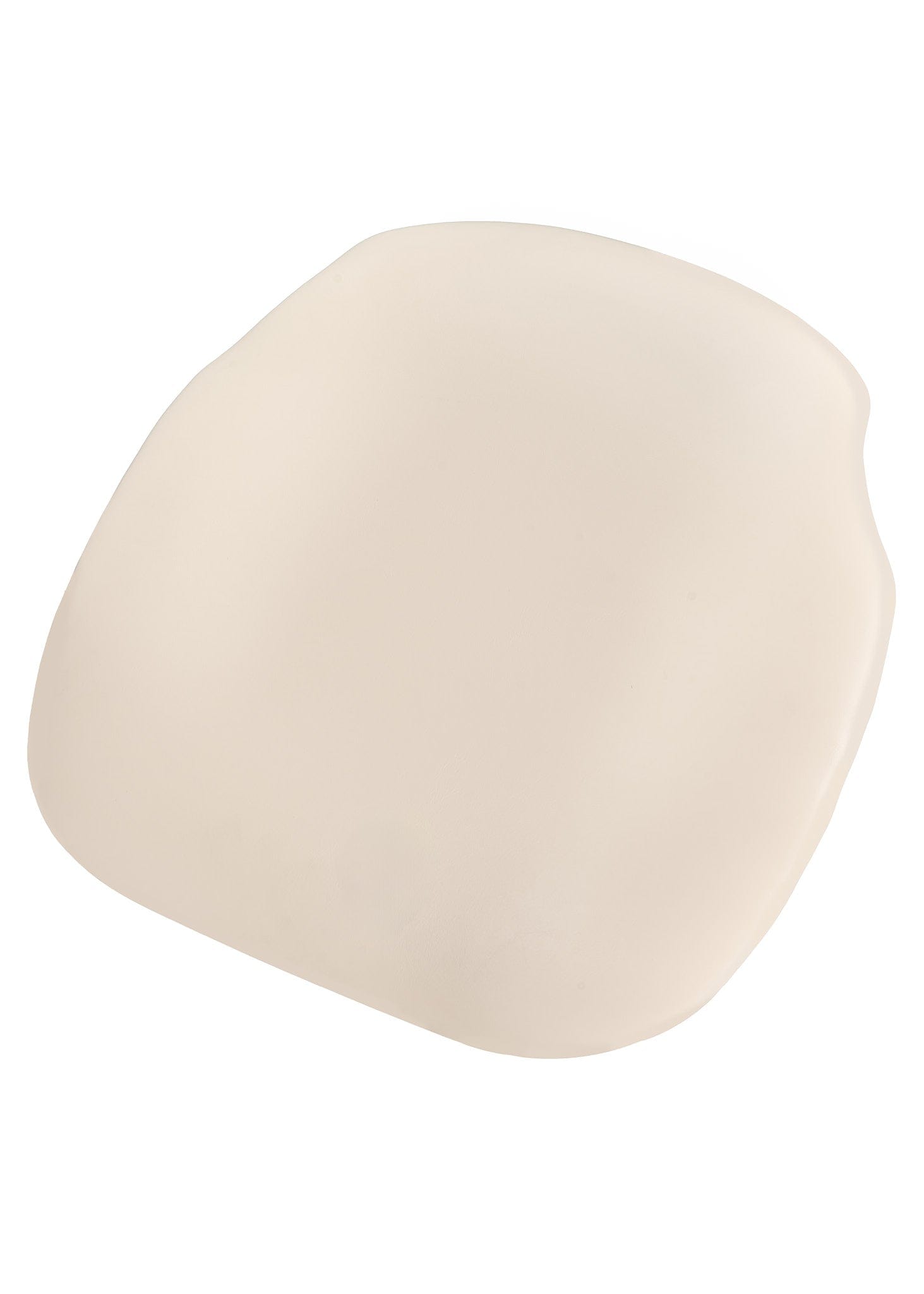 Chivari Large Ivory Vinyl 1.75" Thick Cross Back Cushion CUSHXL-PANVINIVY-PVC-AX-T