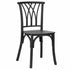 Chivari Kids Matte Black ToughResin™ Willow Chair CWRB-KID-ZG-T