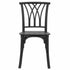 Chivari Kids Matte Black ToughResin™ Willow Chair CWRB-KID-ZG-T