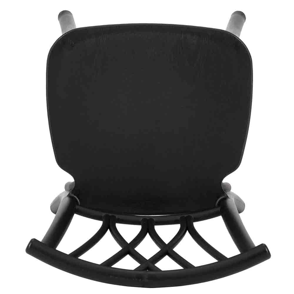 Chivari Kids Matte Black ToughResin™ Willow Chair CWRB-KID-ZG-T