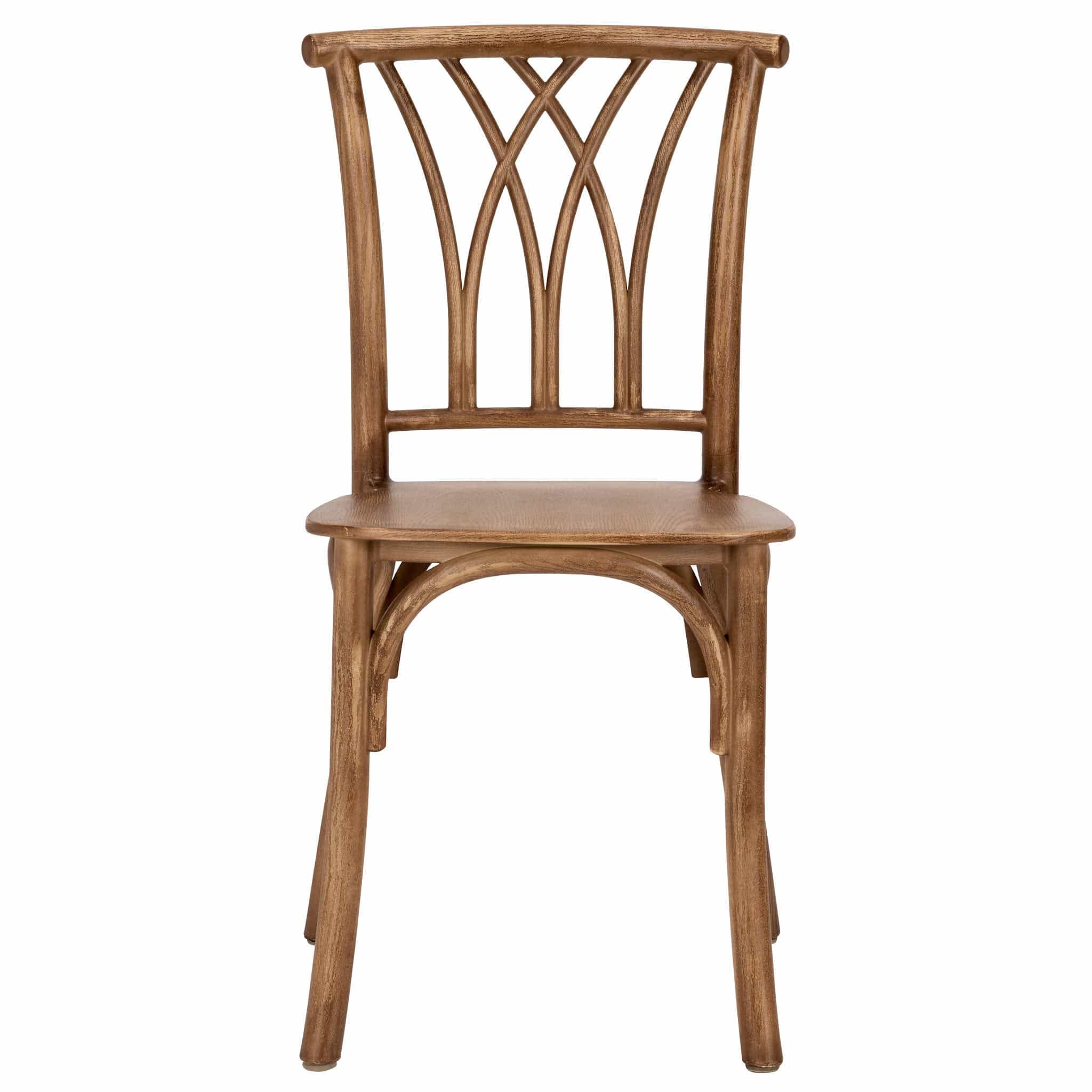 Chivari Kids Chestnut ToughResin™ Willow Chair CWRC-KID-ZG-T