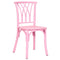 Chivari Kids Pink ToughResin™ Willow Chair CWRP-KID-ZG-T