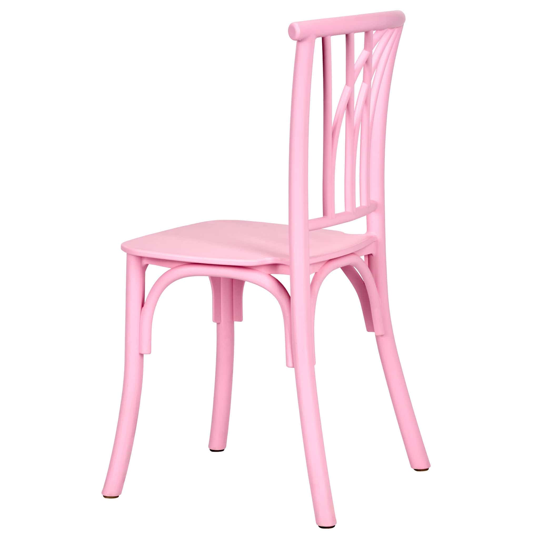 Chivari Kids Pink ToughResin™ Willow Chair CWRP-KID-ZG-T