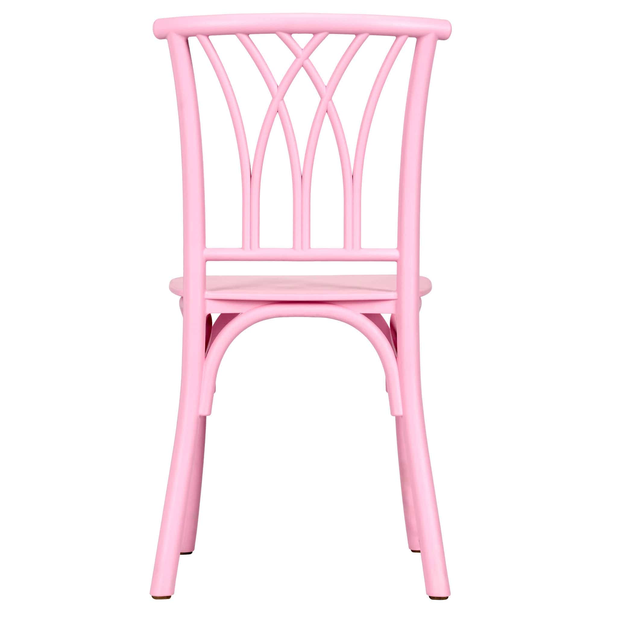 Chivari Kids Pink ToughResin™ Willow Chair CWRP-KID-ZG-T