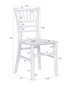 Chivari Kids White ToughResin™ Chiavari Chair CCRW-KID-CX-T