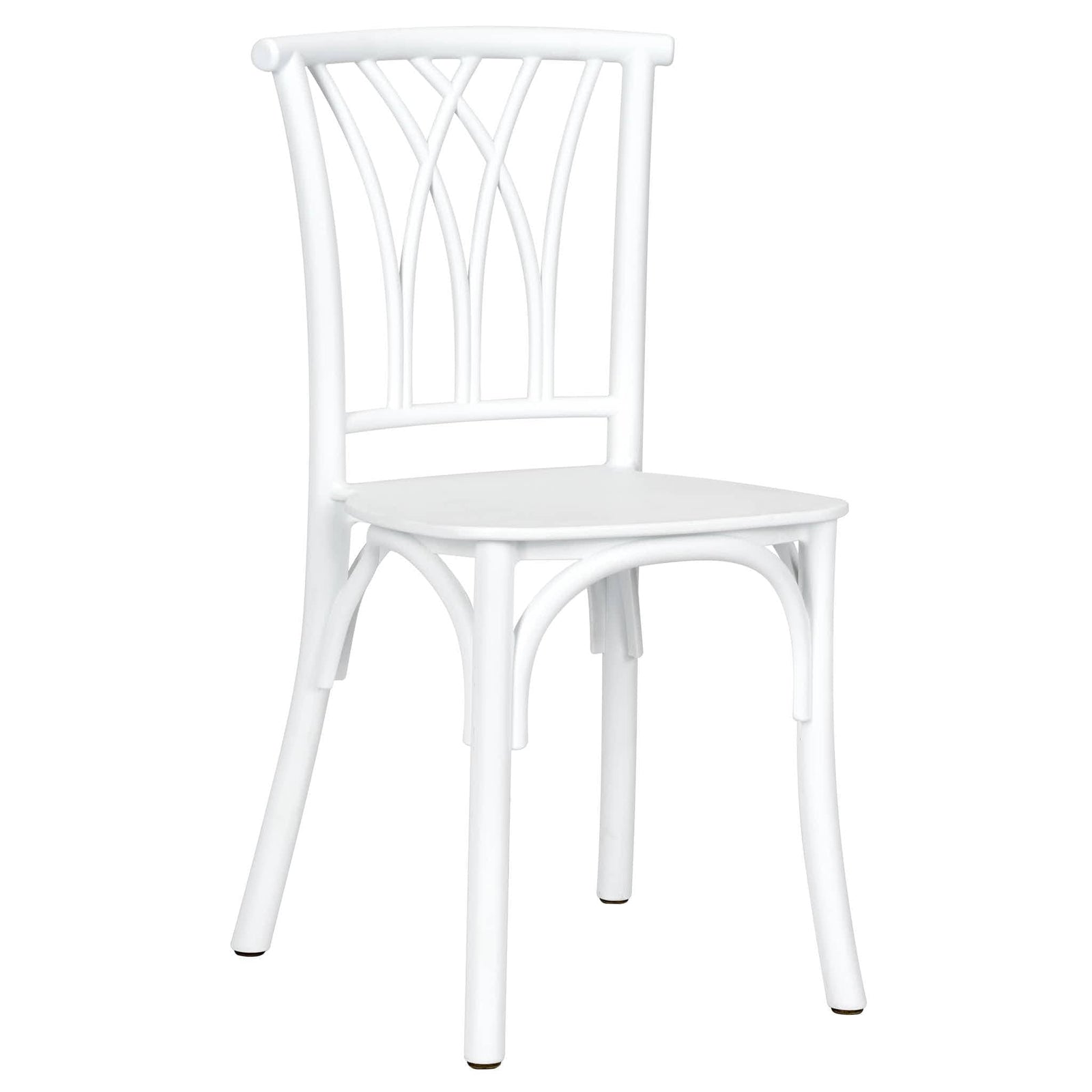 Chivari Kids White ToughResin™ Willow Chair CWRW-KID-ZG-T