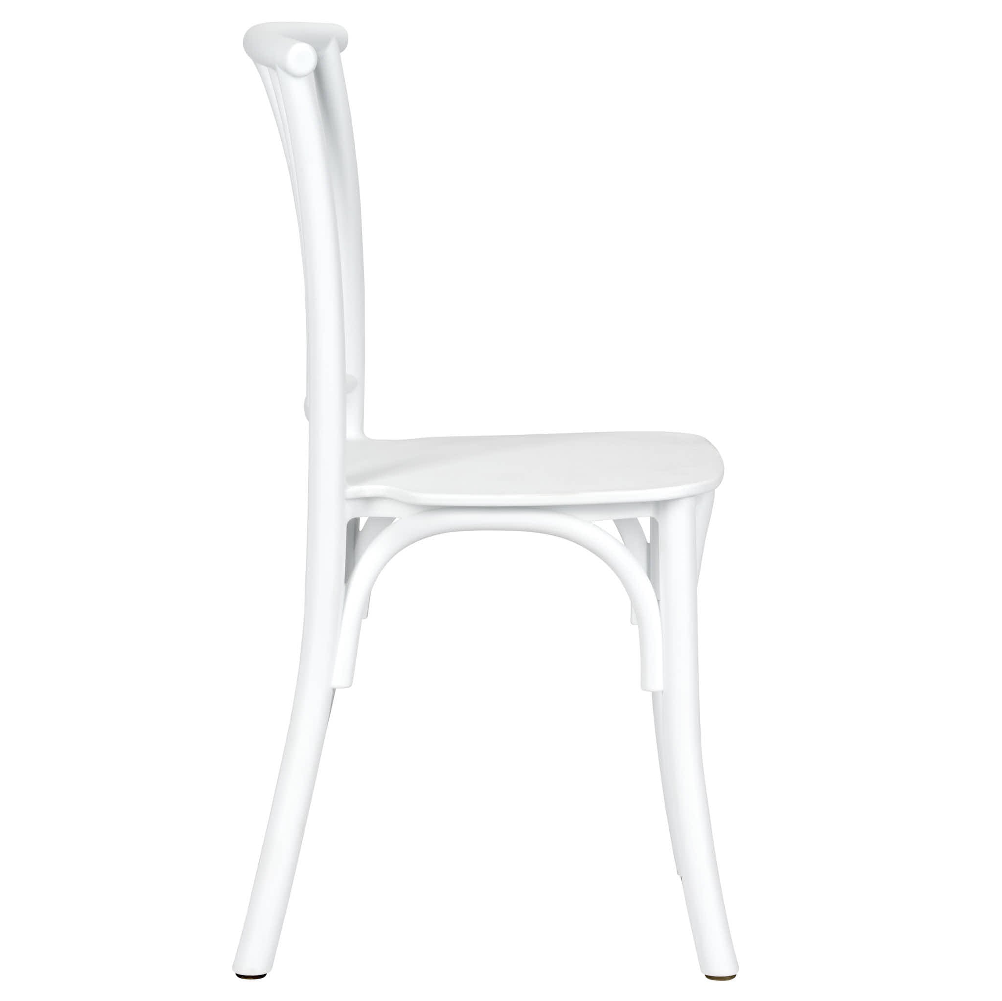 Chivari Kids White ToughResin™ Willow Chair CWRW-KID-ZG-T