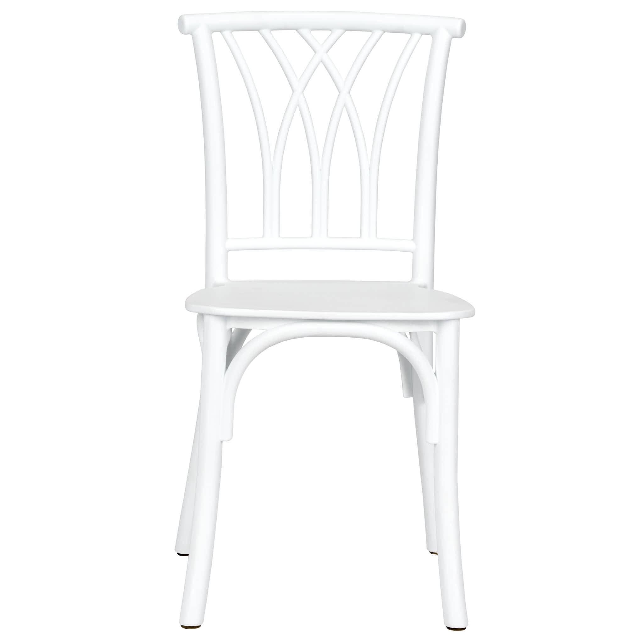 Chivari Kids White ToughResin™ Willow Chair CWRW-KID-ZG-T