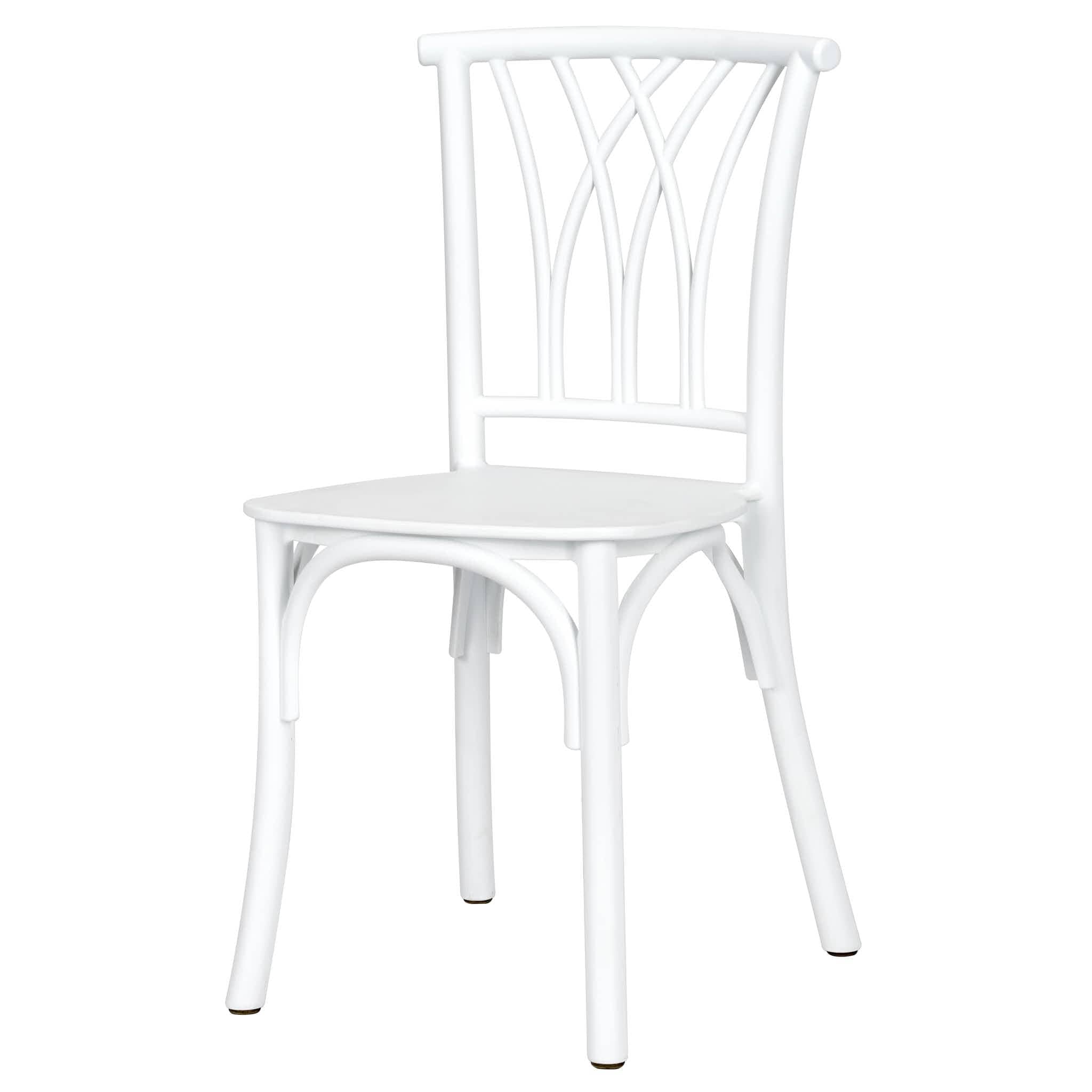 Chivari Kids White ToughResin™ Willow Chair CWRW-KID-ZG-T