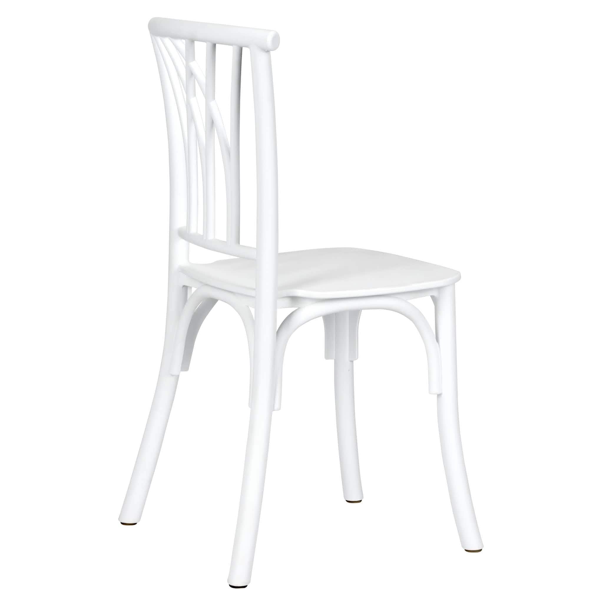 Chivari Kids White ToughResin™ Willow Chair CWRW-KID-ZG-T