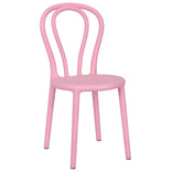 Kids Party Pink Resin Bentwood Festive Chair