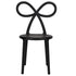 Chivari Kids Black Resin Bow Chair with Round Seat CBORB-KID-ZG