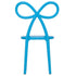 Chivari Kids Blue Resin Bow Chair with Round Seat CBORBLU-KID-ZG