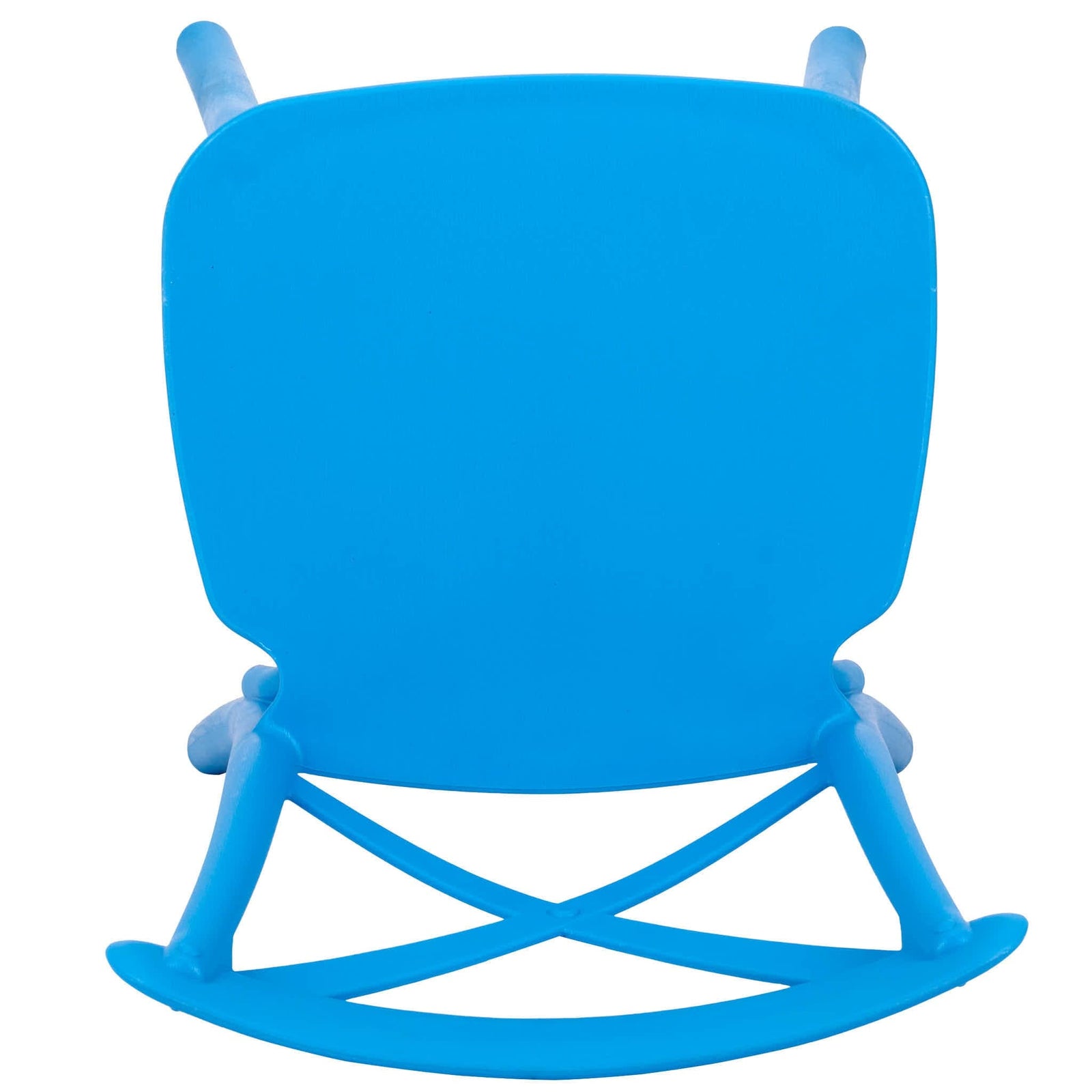 Chivari Kids Blue ToughResin™ Cross Back Chair CXRBLU-KID-ZG-T