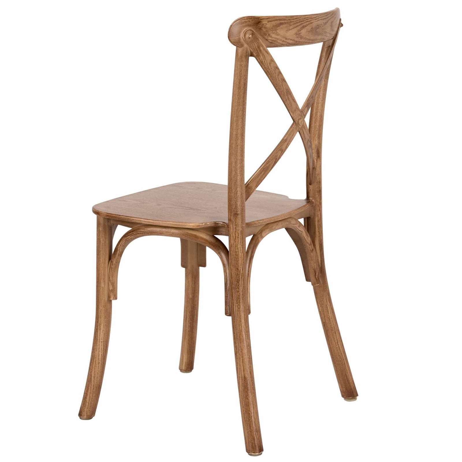 Chivari Kids Chestnut ToughResin™ Cross Back Chair CXRC-KID-ZG-T