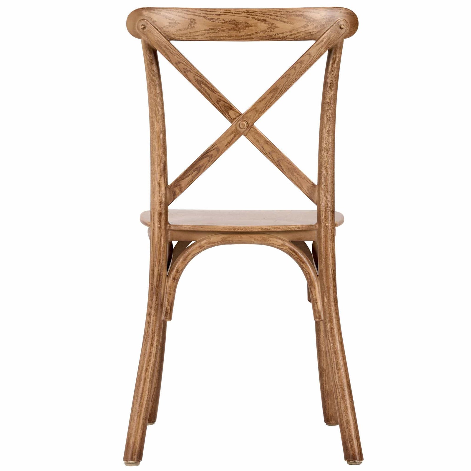 Chivari Kids Chestnut ToughResin™ Cross Back Chair CXRC-KID-ZG-T