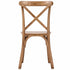 Chivari Kids Chestnut ToughResin™ Cross Back Chair CXRC-KID-ZG-T