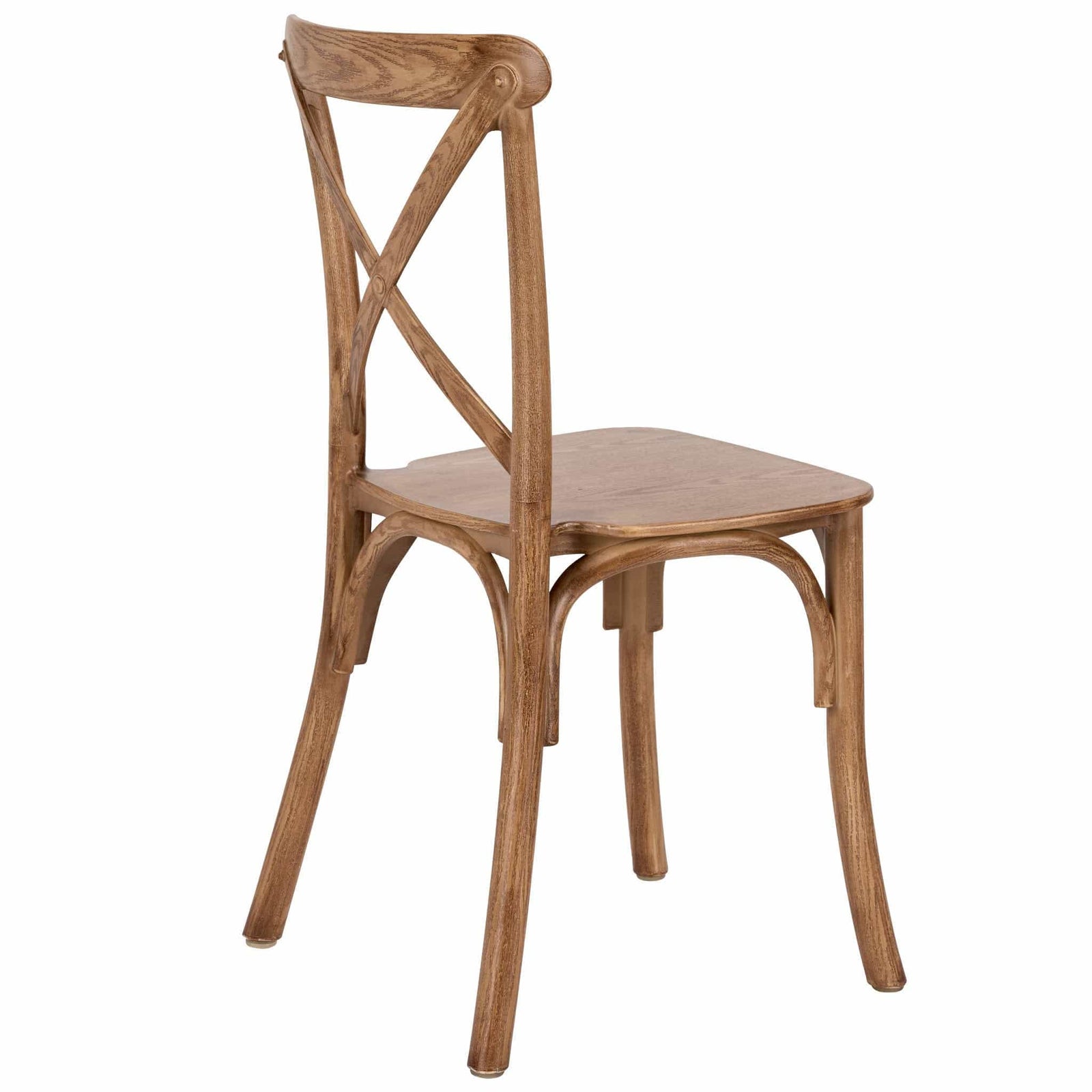 Chivari Kids Chestnut ToughResin™ Cross Back Chair CXRC-KID-ZG-T