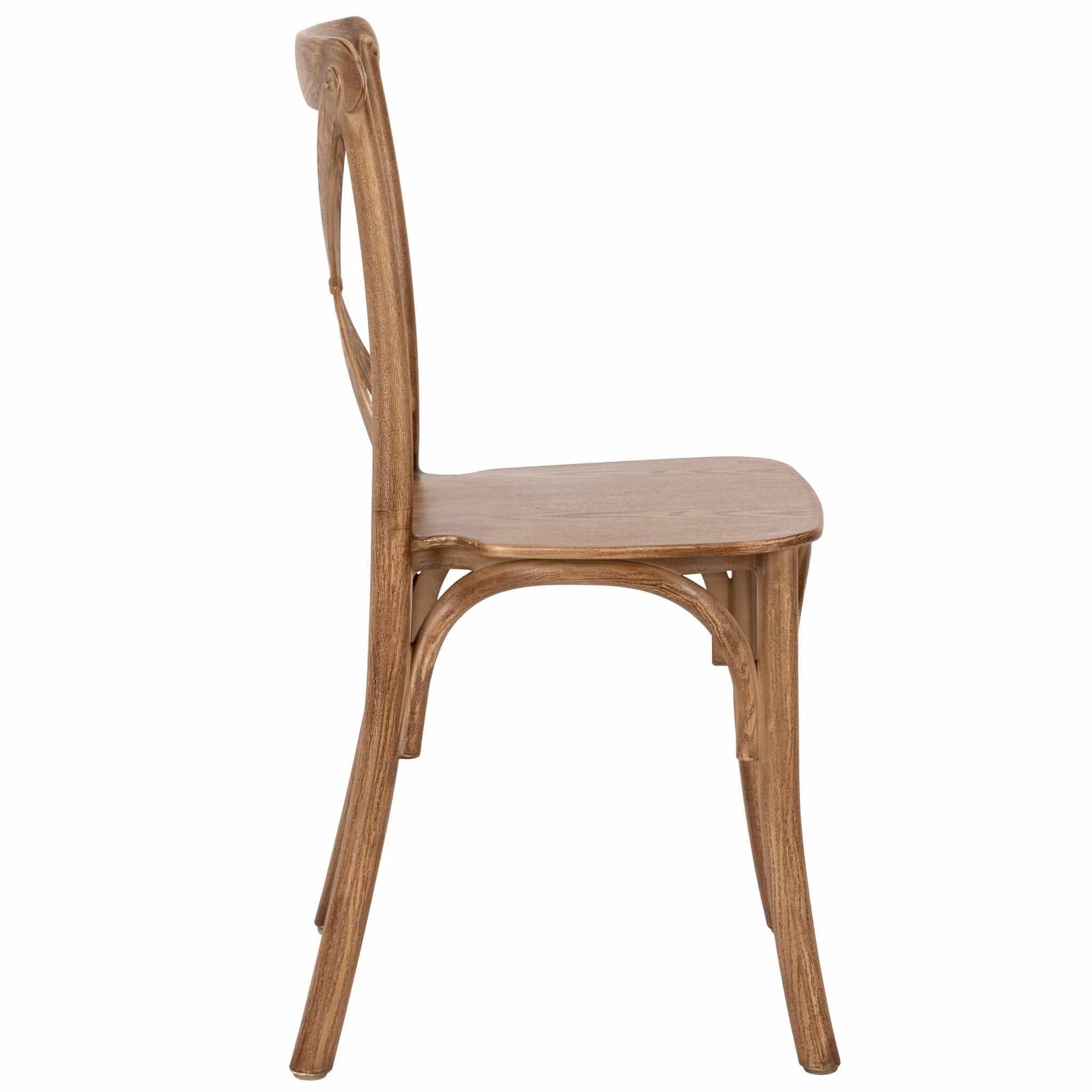 Chivari Kids Chestnut ToughResin™ Cross Back Chair CXRC-KID-ZG-T