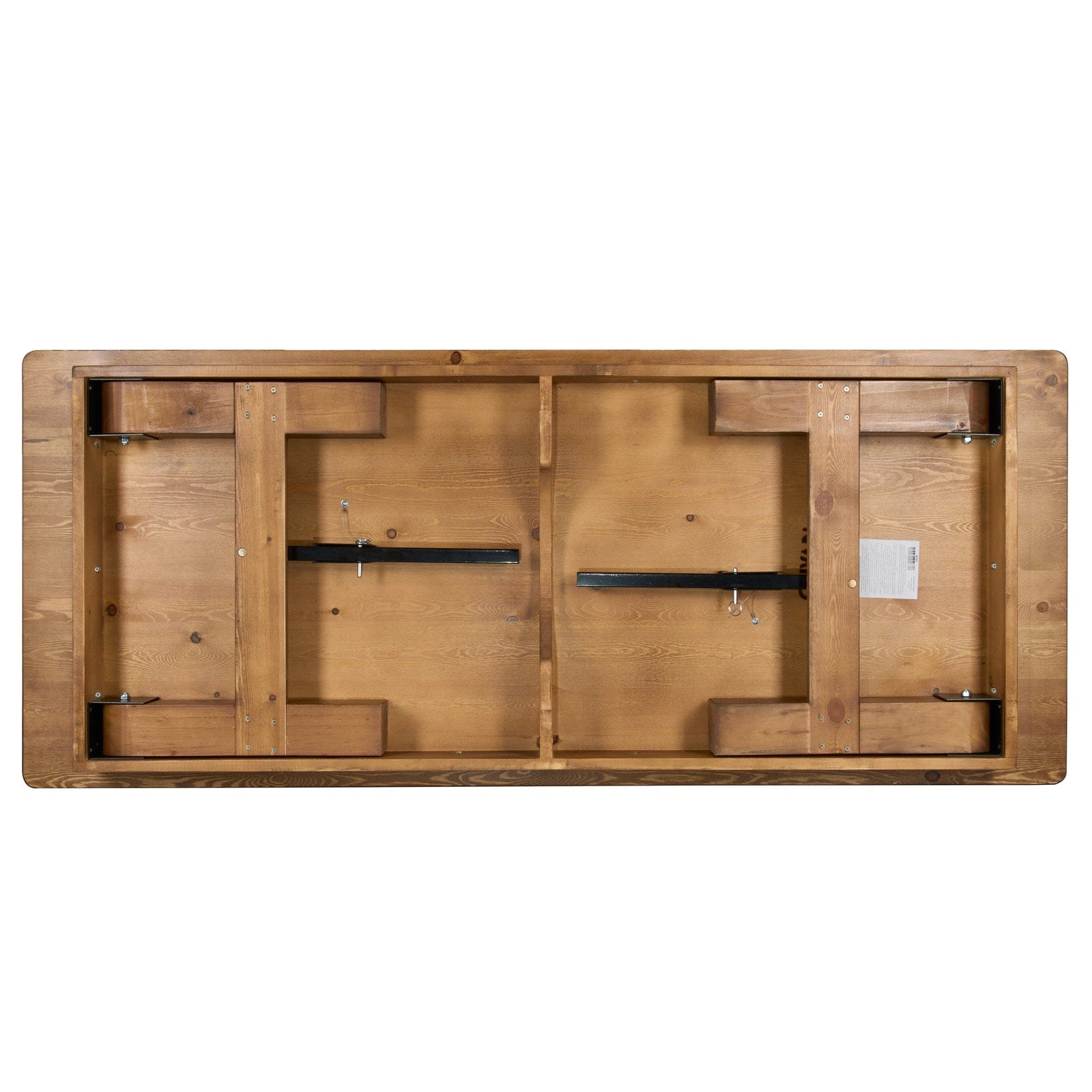 Chivari Kids 72″ x 30″ (6 Foot ) Chestnut Rectangle Straight Leg Farm Table TFARMRT7230-CHESTNT-SLGKID-AX-T