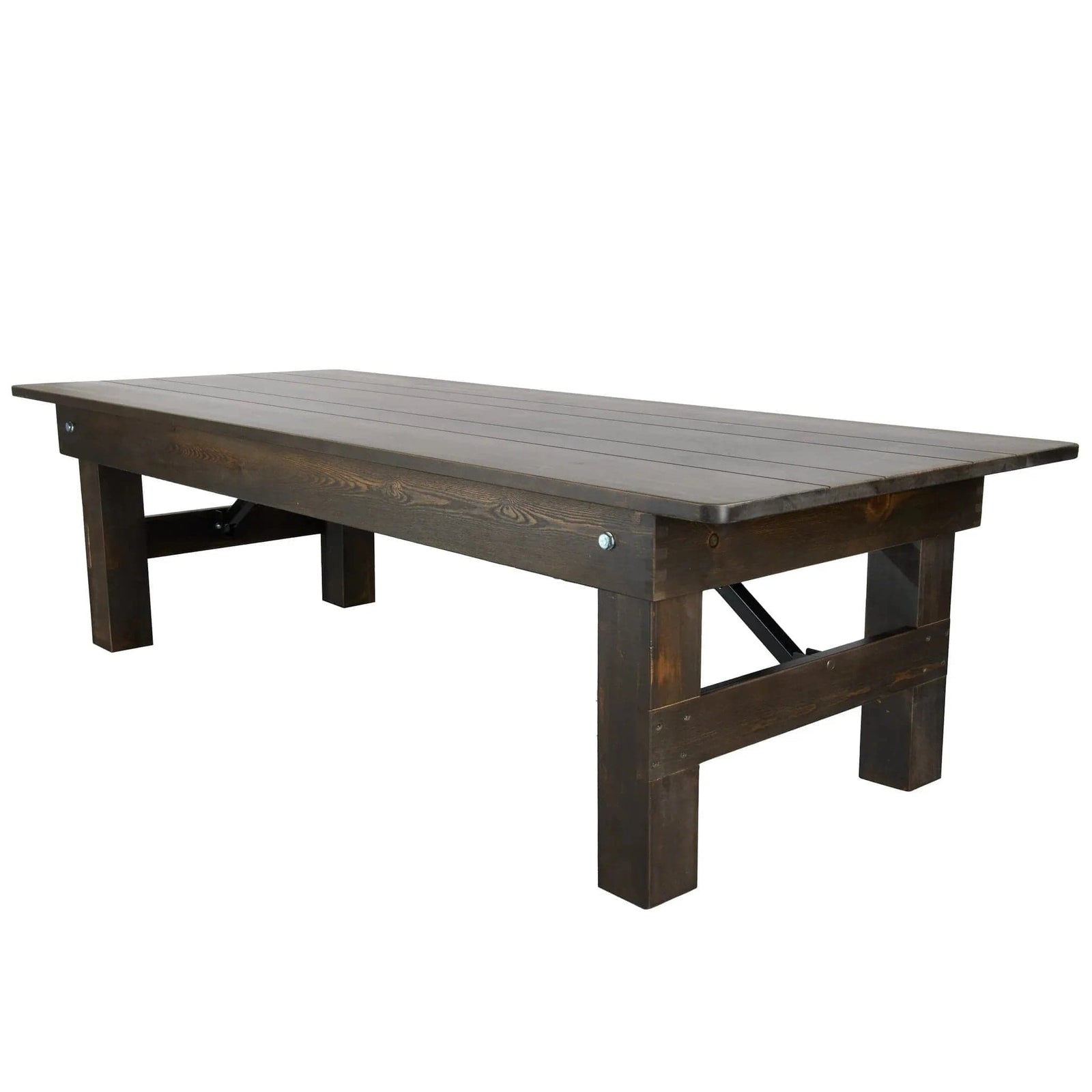 Chivari Kids 72″ x 30″ (6 Foot ) Fruitwood Rectangle Straight Leg Farm Table TFARMRT7230-FRTWOOD-SLGKID-AX-T